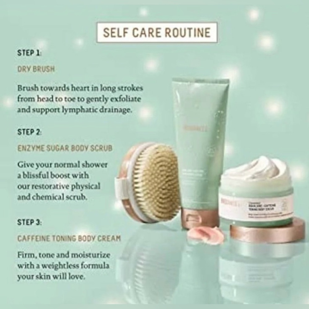 BIOSSANCE Self Care Kit | Full Size Squalane Body Scrub & Cream + Body Brush - Picture 2 of 4